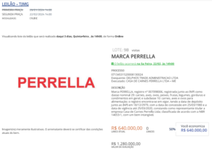 Leilão de marca Perrella